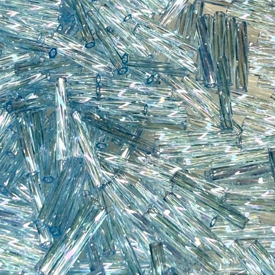 Image de Miyuki Twist Bugle 12mm 260 Transparent Aqua AB x10g