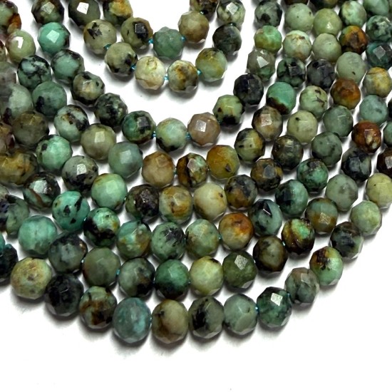 Picture of African Turquoise (Jasper) 3mm faceted round x38cm