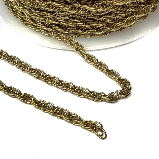 Picture of Stainless Steel Rope Chain 2.5mm Gold x1m