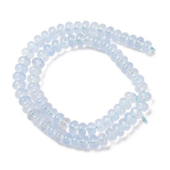 Picture of Rose Quartz beads 8x5mm rondelle Light Blue x37cm