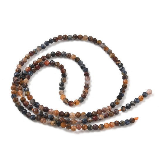 Afbeeldingen van Pietersite bead 2mm faceted round x38cm