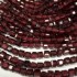Image de Garnet bead 2mm faceted cube x38cm