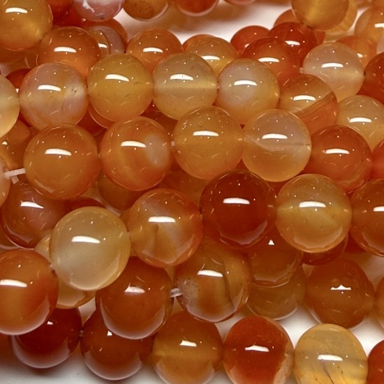 Bild von Carnelian bead 8mm round x38cm