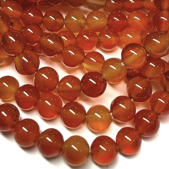 Afbeeldingen van Carnelian bead 6mm round x38cm