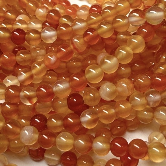 Afbeeldingen van Carnelian bead 4mm round x38cm