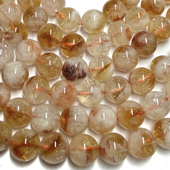 Afbeeldingen van Citrine bead 8mm round x38cm