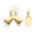 Afbeeldingen van Cymbal - Agali II Kite Bead Ending 24k Gold Plate x1