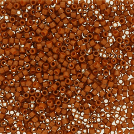 Изображение Miyuki Delica 11/0 DB2352 Duracoat Opaque French Orange Rust x10g