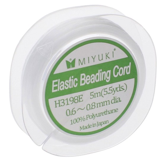 Bild von Miyuki Elastic Beading Cord 0,80mm White x20m