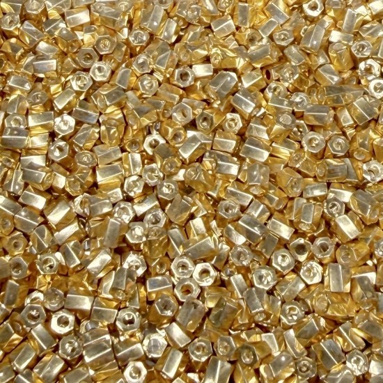 Bild von Miyuki Twist 10/0 Hex Cut 182 Galvanized Gold x10g