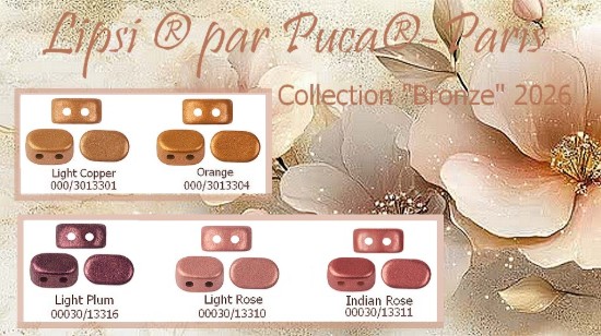Afbeeldingen van Lipsi® Par Puca® 7x4mm Bronze Collection x25g