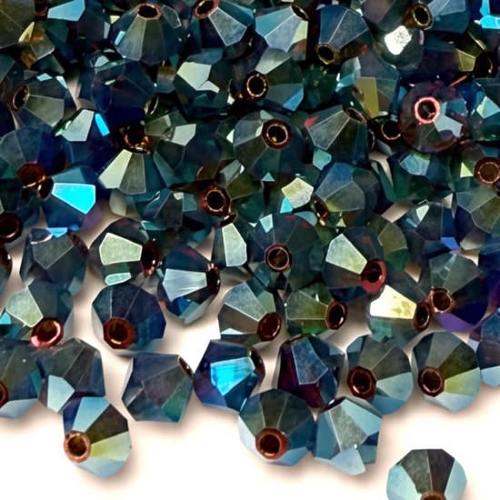 Afbeeldingen van Preciosa Bead Rondell 4mm Chocolate AB2X x100
