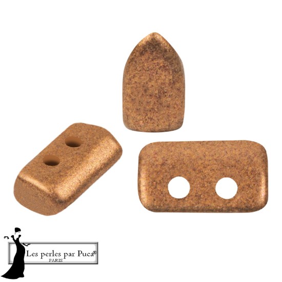 Afbeeldingen van Piros® par Puca® 5x3mm Metallic Mat Apricot x10g