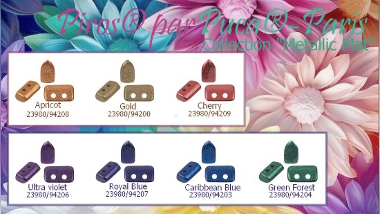 Image de Piros® par Puca® 5x3mm Metallic Mat Collection x35g