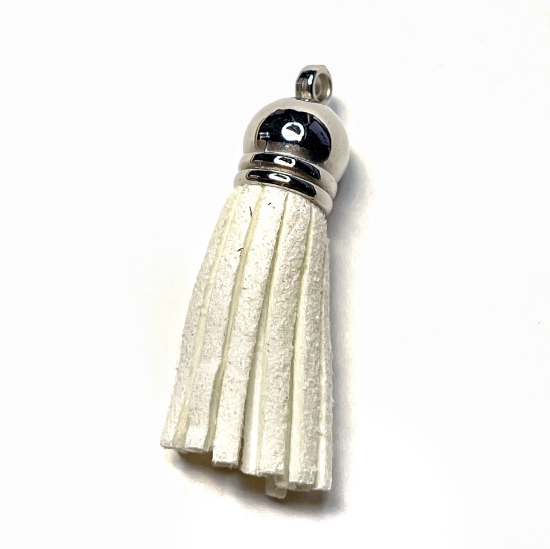 Picture of Tassel PU leather 35mm Ivory x2