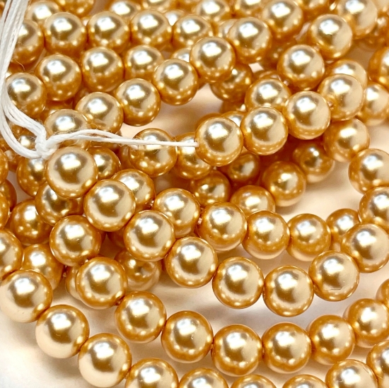 Picture of Preciosa Nacre Round Maxima 4mm Gold Pearl x100