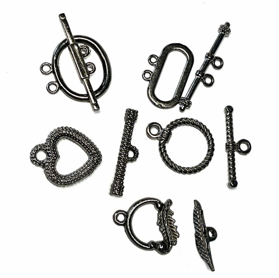 Picture of Clasp Toggle "Orient" Collection Gunmetal x5