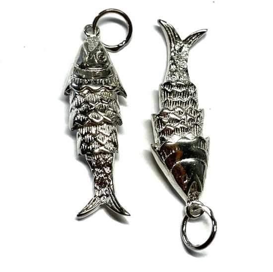 Picture of 925 Silver Charm movable Fish 35mm x1