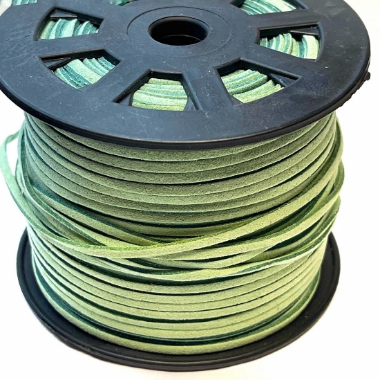 Picture of Faux Suede Cord 3mm Mint Green x1m