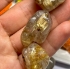 Picture of Rutilated quartz (natural) 30-40mm extra-large tumbled nugget x40cm