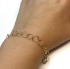 Picture of Bracelet 9mm Square Cable Chain 19cm Gold Plated x1