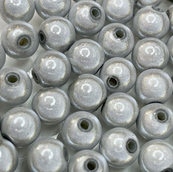 Picture of Miracle 3D beads 8mm round White x40 