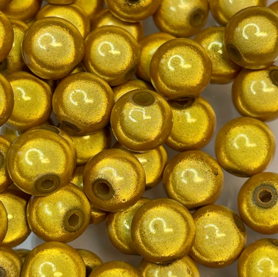 Picture of Miracle 3D beads 8mm round Sunflower x40