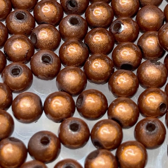 Picture of Miracle 3D beads 10mm round Caramel x30