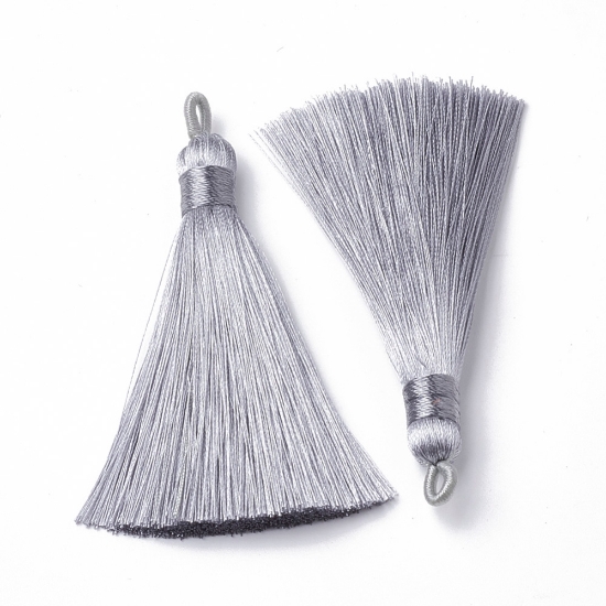 Picture of Tassel 80mm Light Grey x1