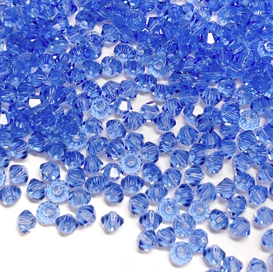 Picture of Preciosa Bead Rondell 3mm Sapphire x100 