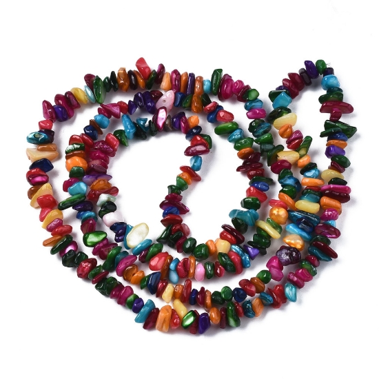 Picture of Shell Bead Chips Multi-Color x80cm