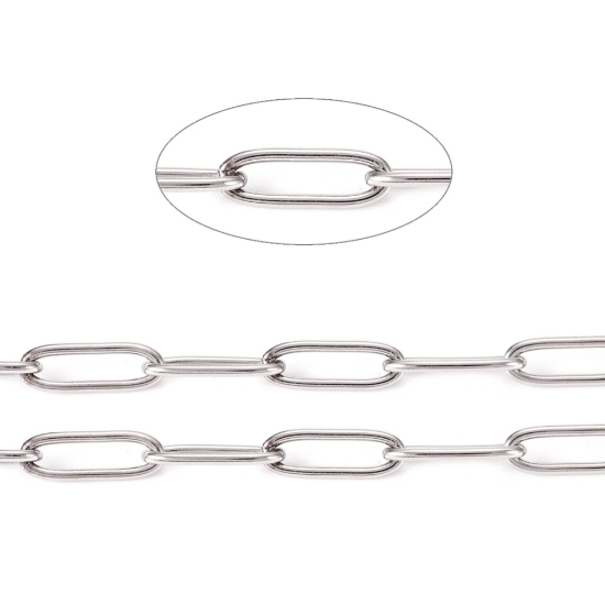 Picture of Stainless Steel Chain Paperclip 12x4x1mm x1,95m