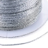 Picture of Metallic Polyester Braided Thread 0,4mm Silver x50m