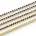 Picture of Strass Brass Chain 2.2mm Sapphire  x1m 