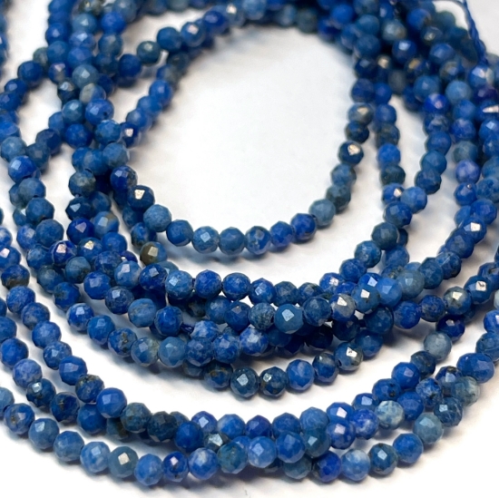 Picture of Lapis Lazuli bead 2mm faceted round x39cm