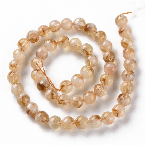 Picture of Citrine bead 8mm round x38cm