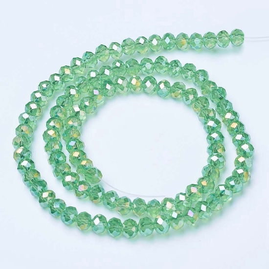 Picture of Faceted Rondelle bead 2mm Peridot AB x150