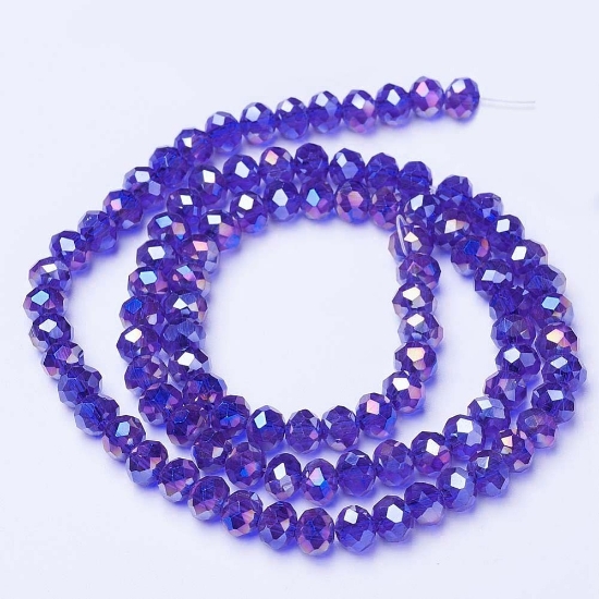 Picture of Faceted Rondelle bead 2mm Cobalt AB x150 