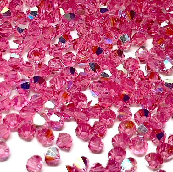 Picture of Preciosa Bead Rondell 3mm Rose AB x100