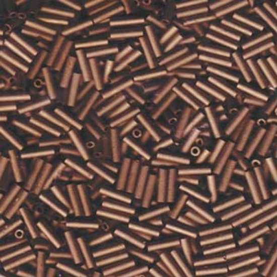 Picture of Miyuki Bugles 6mm 2006 Metallic Dark Bronze Mat x10g