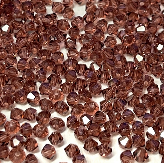 Picture of Preciosa Bead Rondell 3mm Light Burgundy x100