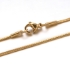 Picture of Stainless Steel Snake Chain 1mm Necklaces with Lobster clasp Gold x40cm