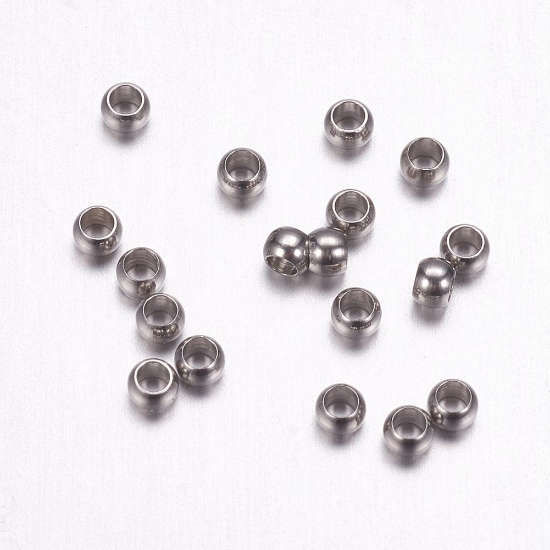 Picture of Stainless Steel Crimp Bead 2x1,5mm rondelle x100