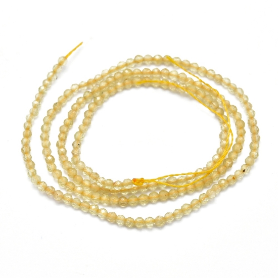 Picture of Citrine bead 2mm facet round x38cm