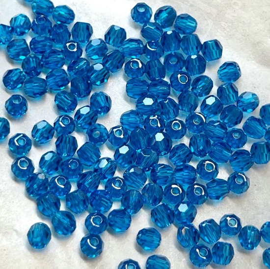 Picture of Swarovski 5000 round 3mm Capri Blue x119