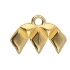 Picture of Cymbal - Kalamos III GemDuo Bead Ending 24k Gold Plated x1