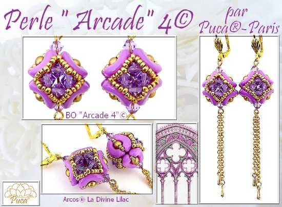 Picture of KIT - Earrings « Arcade » © par PUCA® Red 