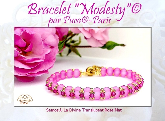 Picture of KIT - Bracelet « Modesty » © par PUCA® – Rose x1