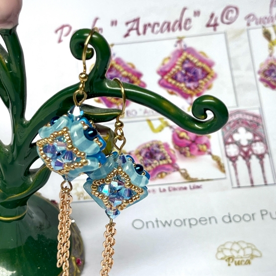 Picture of KIT - Earrings « Arcade » © par PUCA® Blue