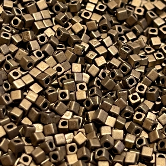 Picture of Miyuki Cubes 1.8mm 2006 Mat Metallic Dark Bronze x10g